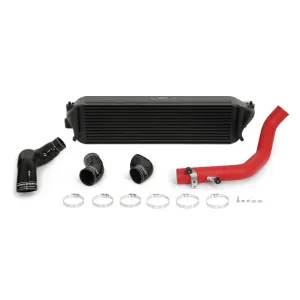 Mishimoto 2017  Honda Civic Type R Intercooler Kit - Black Intercooler Red Pipes