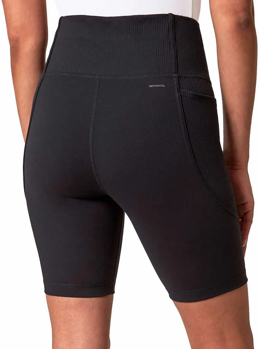 Mondetta Womens Active Midweight Ribbed Bike Short