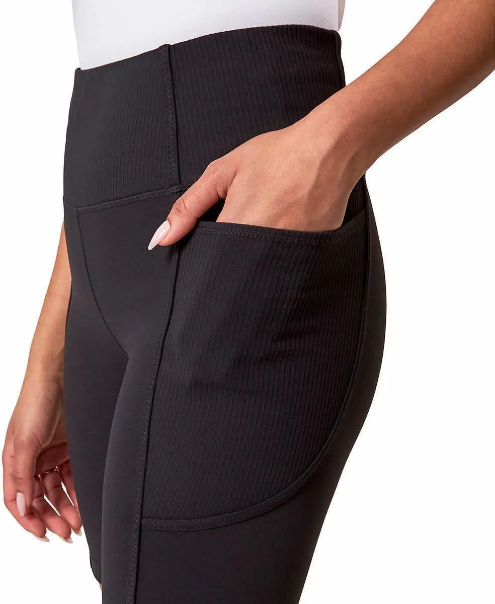 Mondetta Womens Active Midweight Ribbed Bike Short