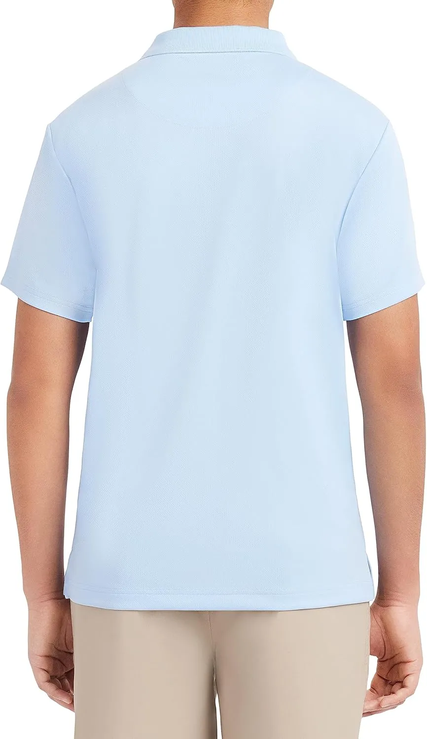Nautica Young Men's Uniform Short Sleeve Performance Polo