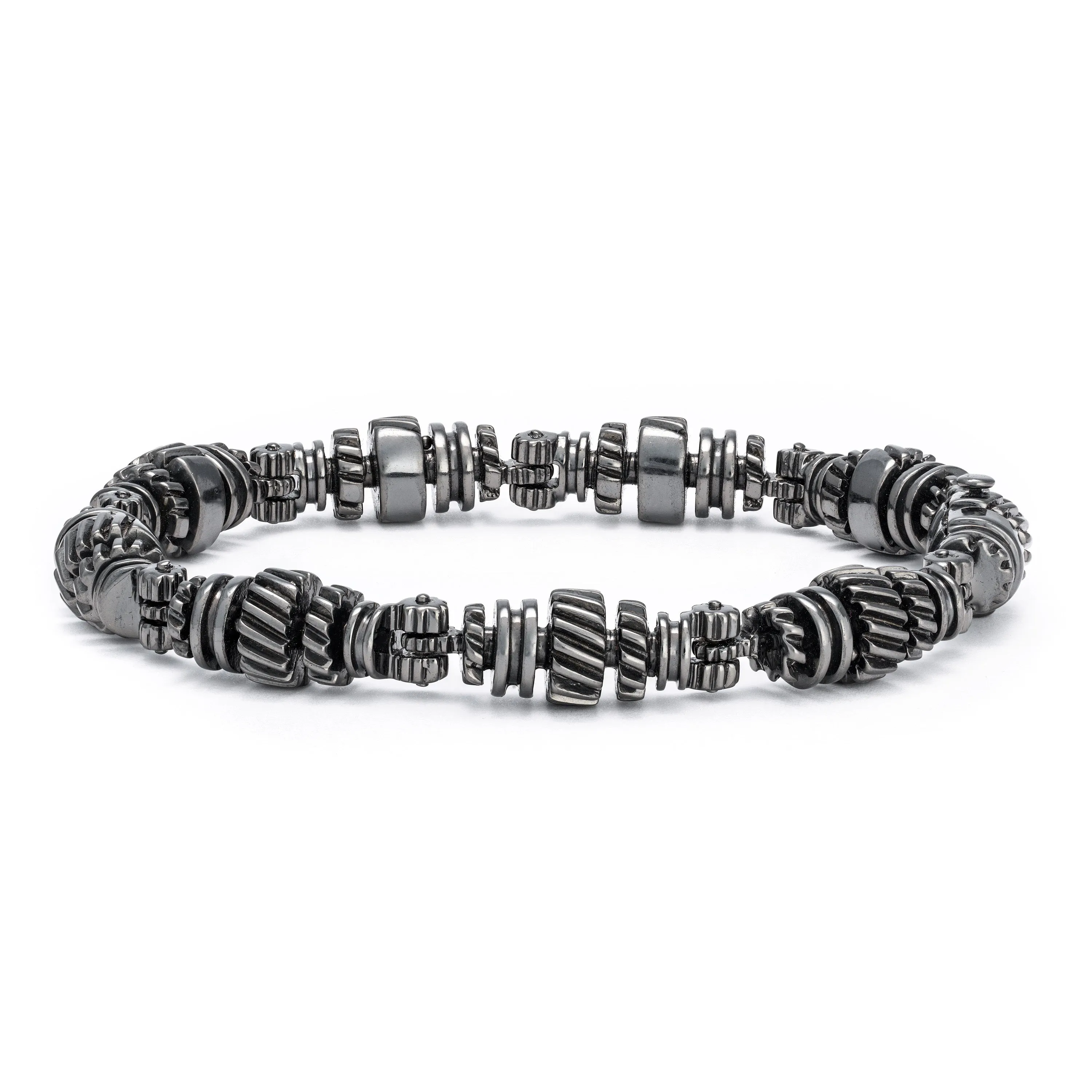 NB105 Noble Gear Mechanism in Black Platinum on Solid Silver