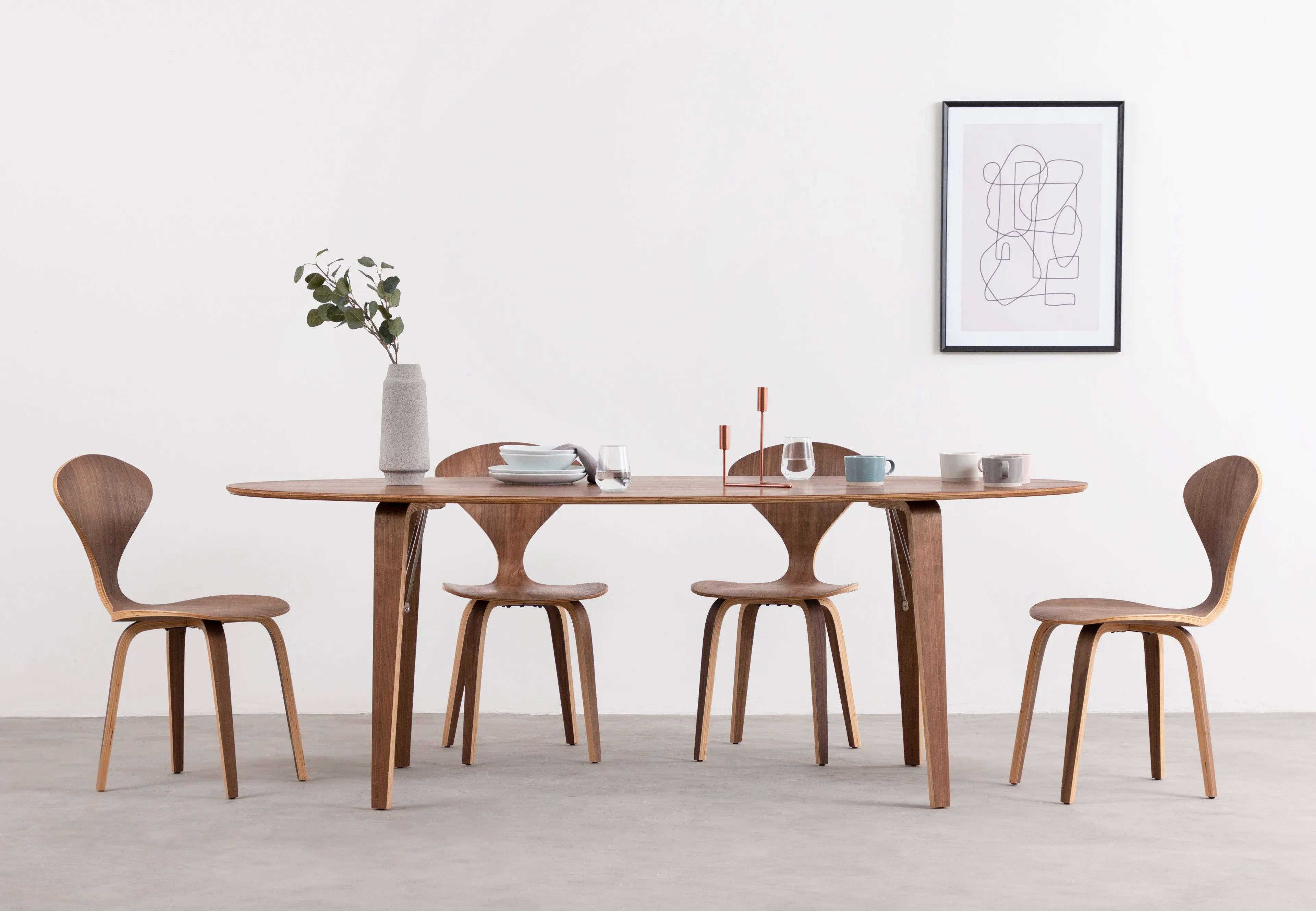 Norman - Norman Dining Chair, Walnut