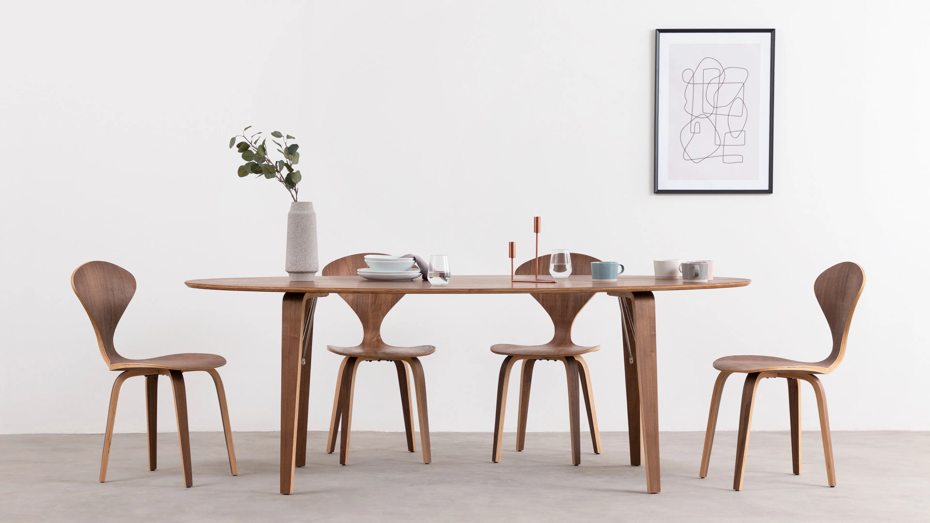 Norman - Norman Dining Chair, Walnut