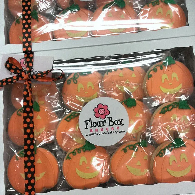 Orange Dots Ribbon with Black Ink on 5/8" Orange Single Face Satin Ribbon