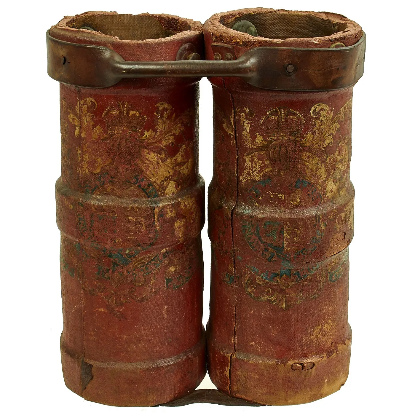 Original 19th Century British Royal Navy Powder Monkey Bucket Set