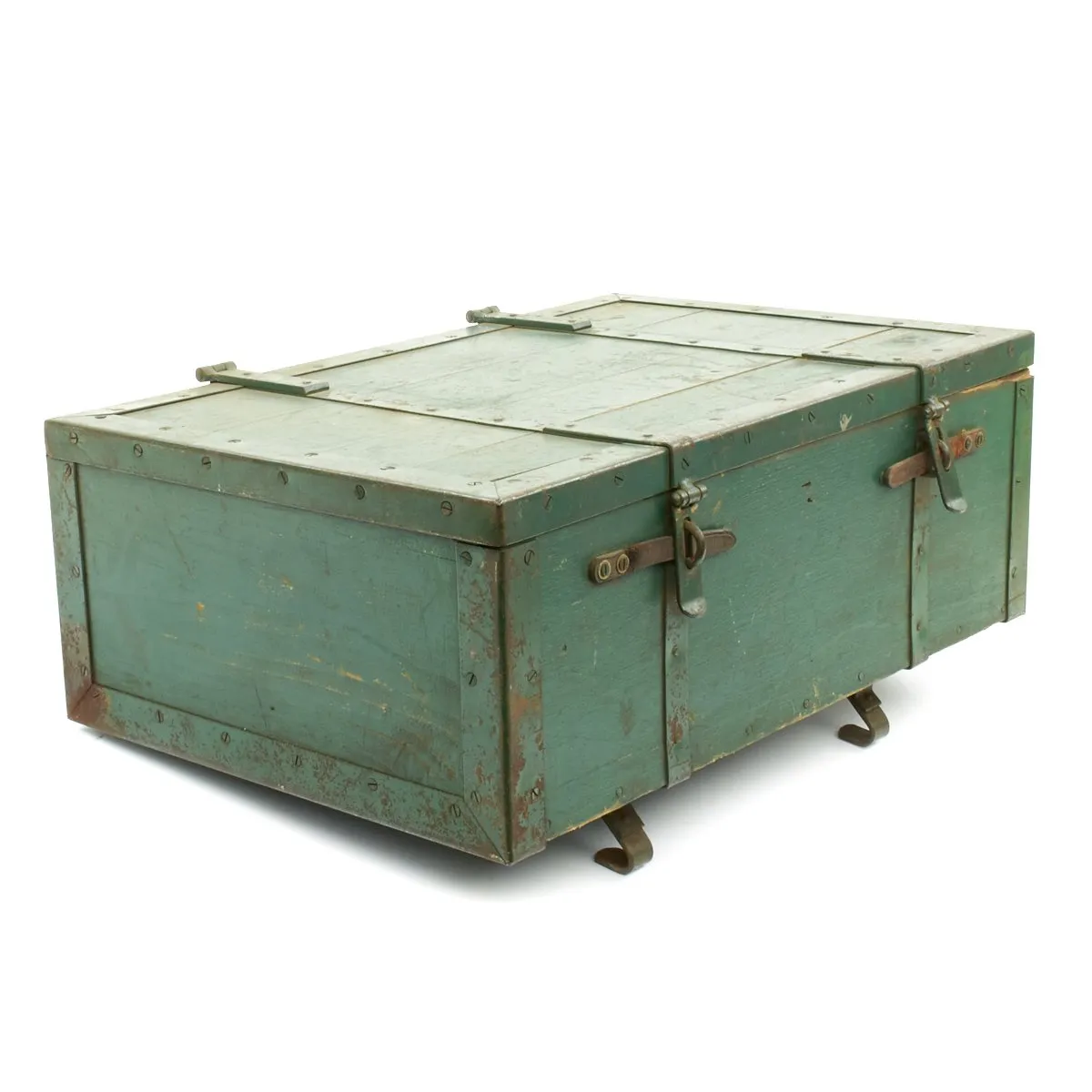 Original British Wooden Supply Chest with Iron Fittings for Pack Artillery No.2 - c.1880-1915