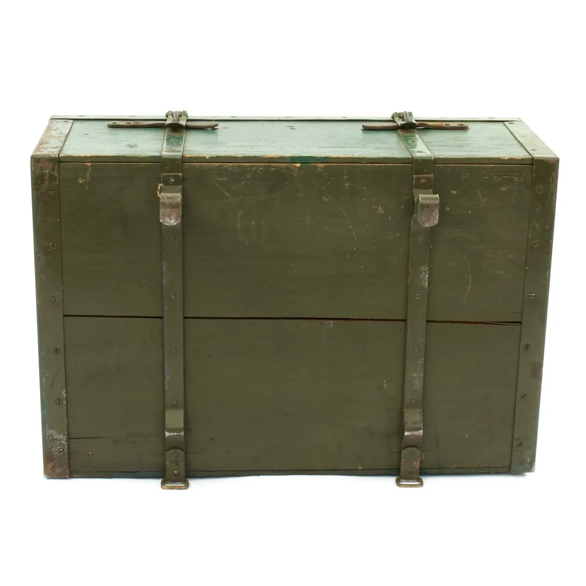 Original British Wooden Supply Chest with Iron Fittings for Pack Artillery No.2 - c.1880-1915