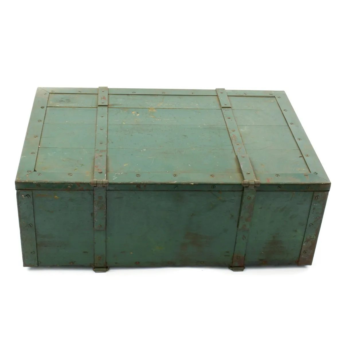 Original British Wooden Supply Chest with Iron Fittings for Pack Artillery No.2 - c.1880-1915