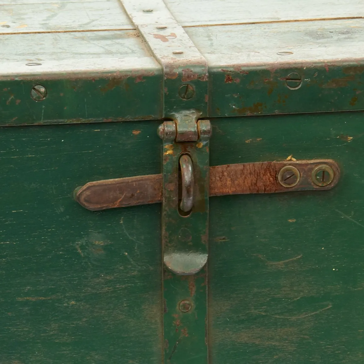 Original British Wooden Supply Chest with Iron Fittings for Pack Artillery No.2 - c.1880-1915