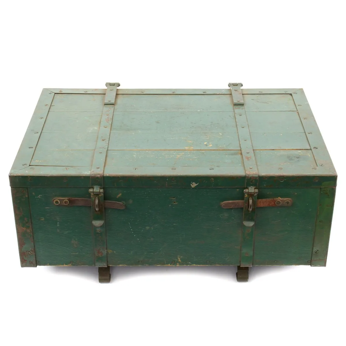 Original British Wooden Supply Chest with Iron Fittings for Pack Artillery No.2 - c.1880-1915