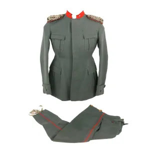 Original Italian WWI / 1920s Officer’s Uniform Tunic & Breeches by Nello Cambi of Genova