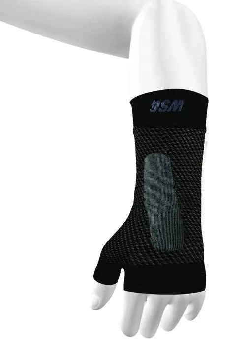 OS1st WS6 Sports Wrist Compression Sleeve Black