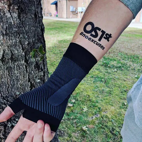 OS1st WS6 Sports Wrist Compression Sleeve Black