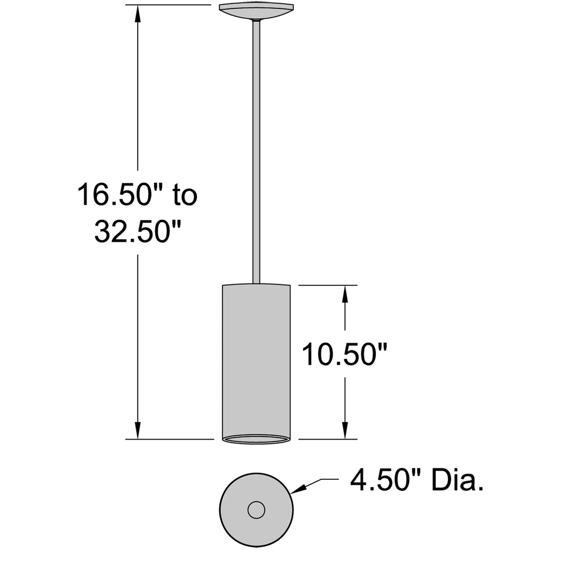 Pilson 4.75 inch Pendant - Matte Black