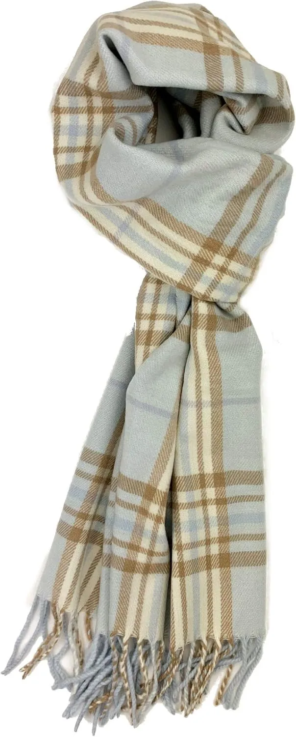 Plum Feathers Super Soft Luxurious Cashmere Feel unisex for Men and Women Winter Scarf