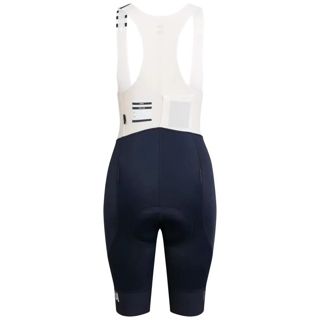 RAPHA Pro Team Women Bib Shorts Regular - Navy/White
