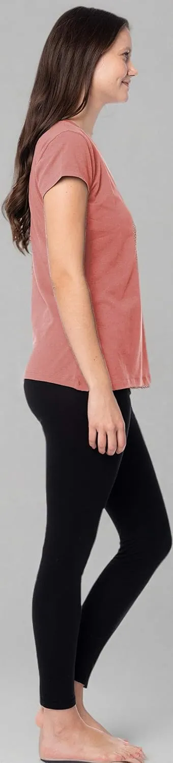 Sexy Basics Women's Cotton Stretch Color T Shirts | Casual & Active Basic Tops | Multi Packs