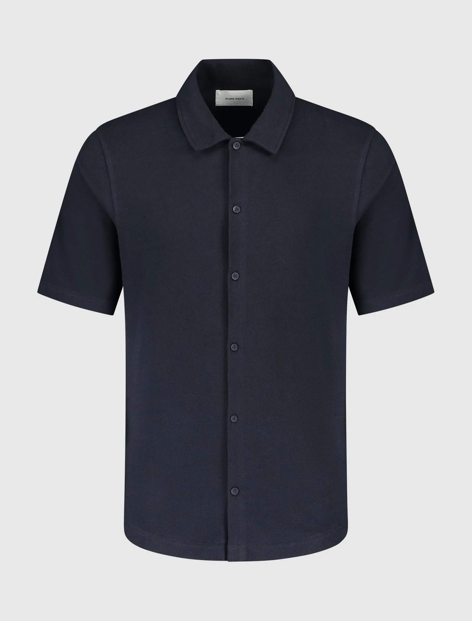 Short Sleeve Jersey Shirt | Navy