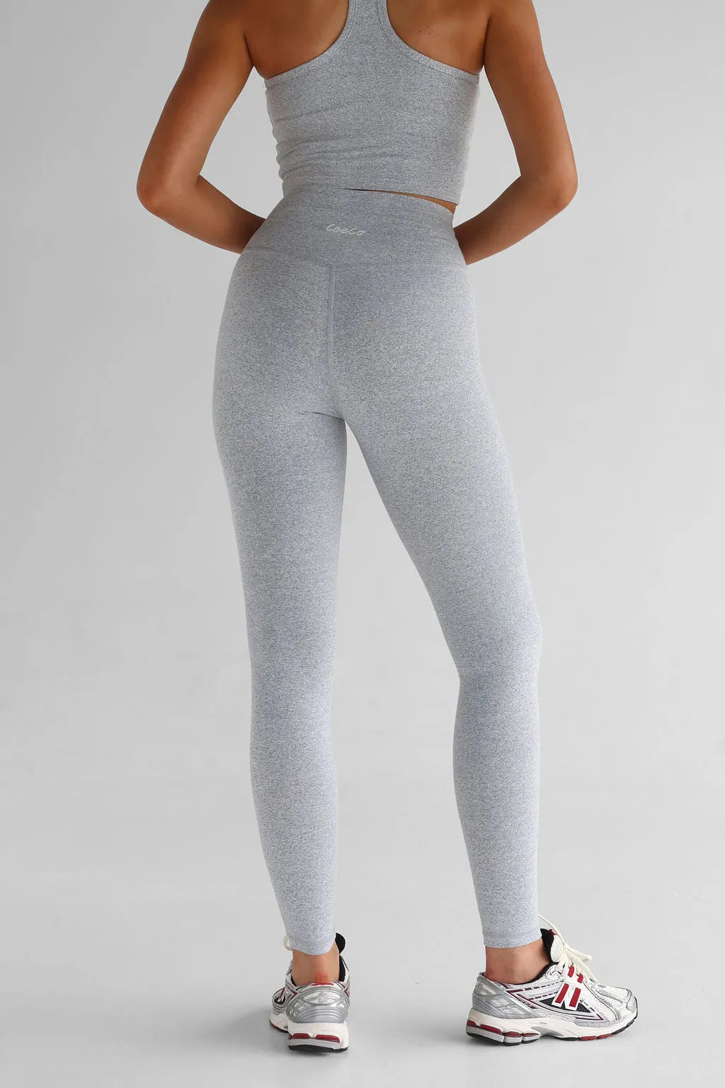 Signature Full Length Leggings - Marl grey