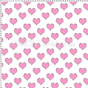Spandex Hearts Milkshake On White