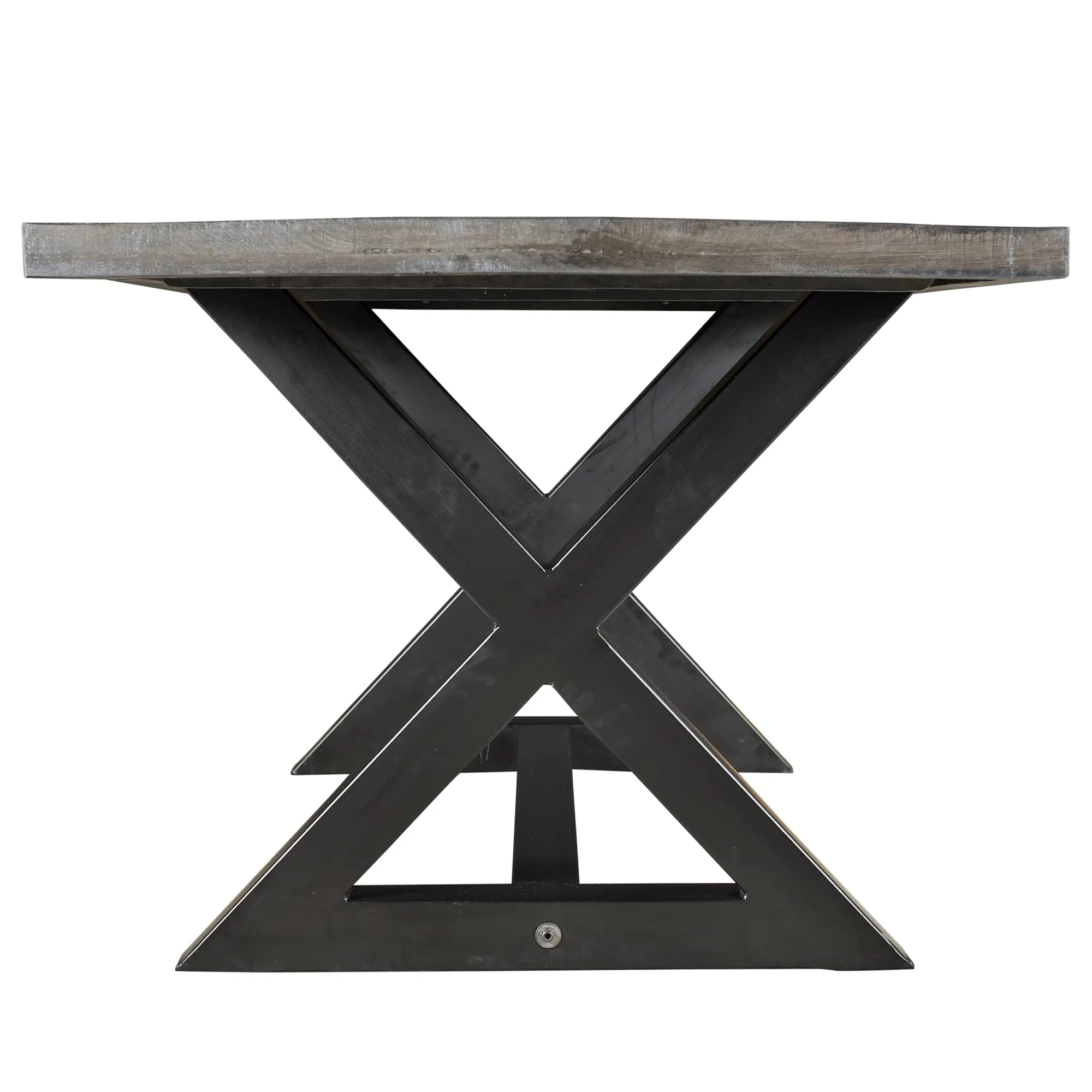 Square Dining Table Zax Grey Wood
