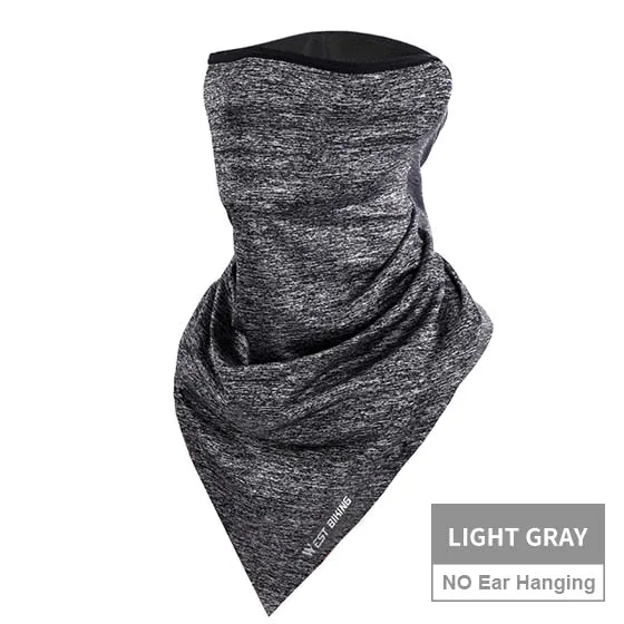 Summer Bicycle Face Mask Ice Fabric Anti-sweat Breathable Sport Cycling Running Scarf Headwear Men Women Bike Mask
