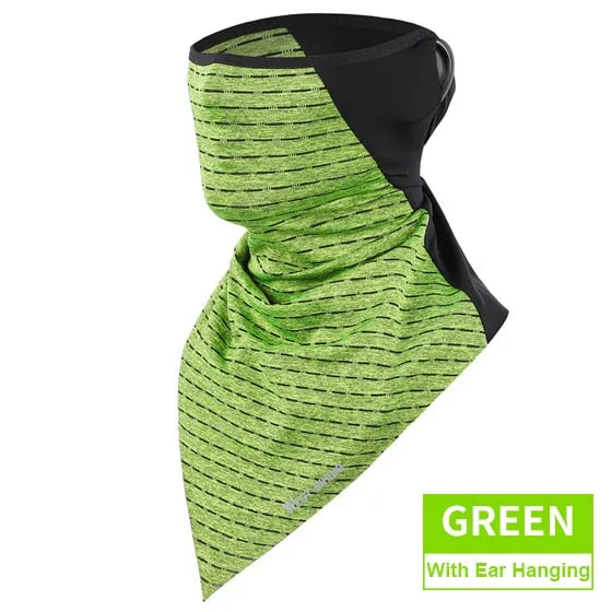 Summer Bicycle Face Mask Ice Fabric Anti-sweat Breathable Sport Cycling Running Scarf Headwear Men Women Bike Mask