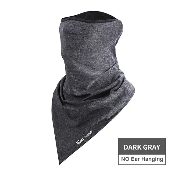 Summer Bicycle Face Mask Ice Fabric Anti-sweat Breathable Sport Cycling Running Scarf Headwear Men Women Bike Mask