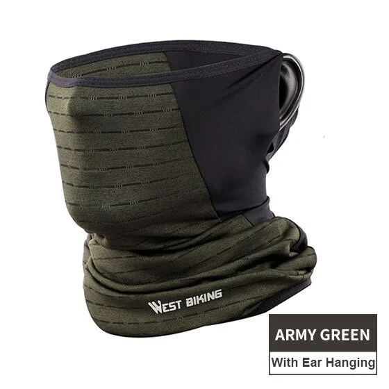 Summer Bicycle Face Mask Ice Fabric Anti-sweat Breathable Sport Cycling Running Scarf Headwear Men Women Bike Mask