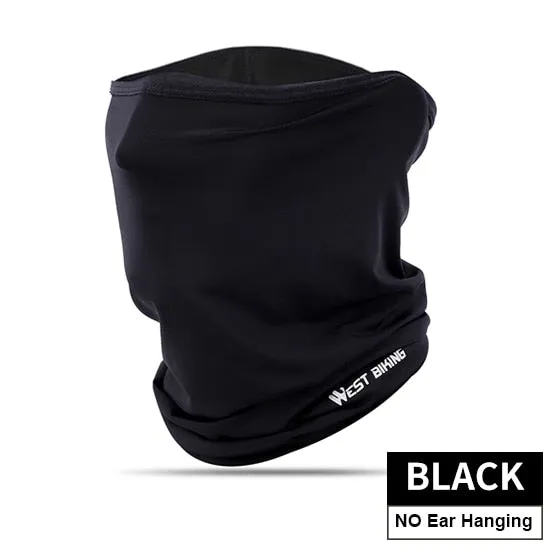 Summer Bicycle Face Mask Ice Fabric Anti-sweat Breathable Sport Cycling Running Scarf Headwear Men Women Bike Mask