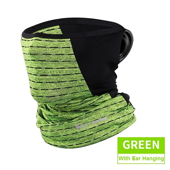 Summer Bicycle Face Mask Ice Fabric Anti-sweat Breathable Sport Cycling Running Scarf Headwear Men Women Bike Mask