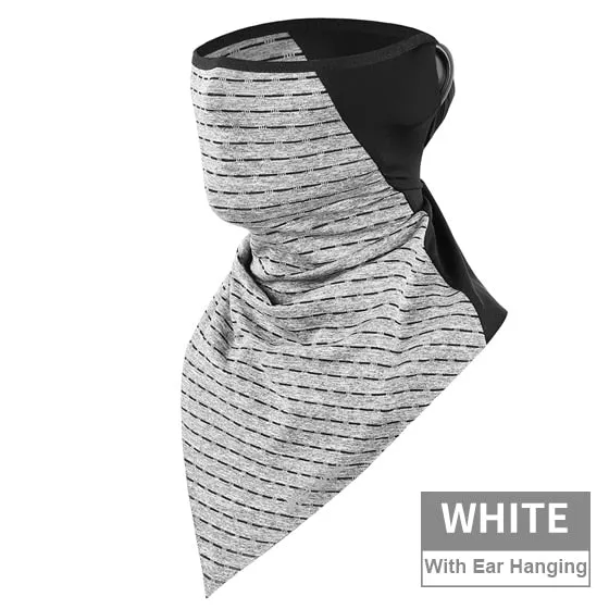 Summer Bicycle Face Mask Ice Fabric Anti-sweat Breathable Sport Cycling Running Scarf Headwear Men Women Bike Mask