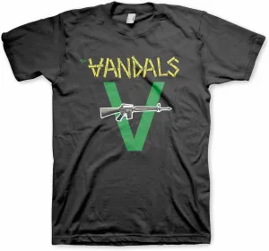 The Vandals Original Logo Mens Black Short Sleeve T Shirt 80s Punk Rock Vintage Style Graphic Tees
