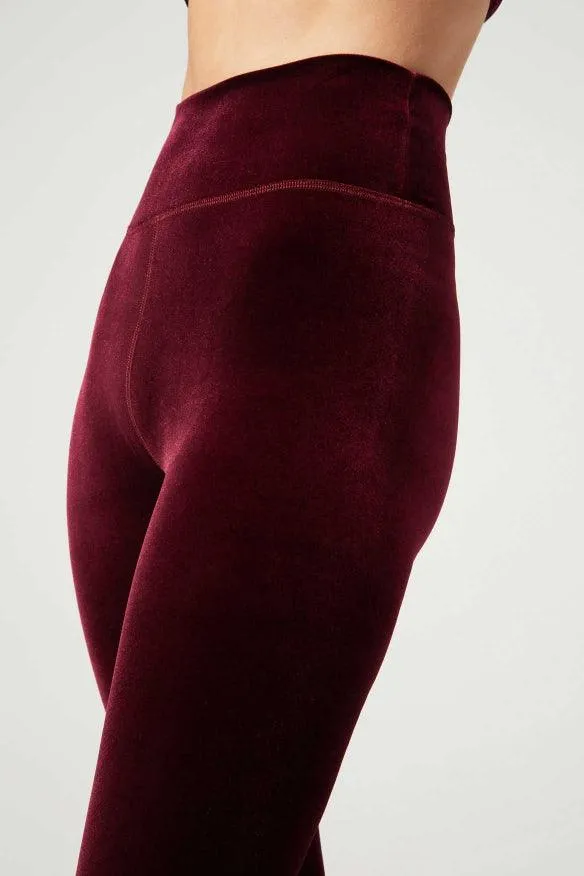 Wear it to Heart Bowie High Waist Legging - Velvet Burgundy