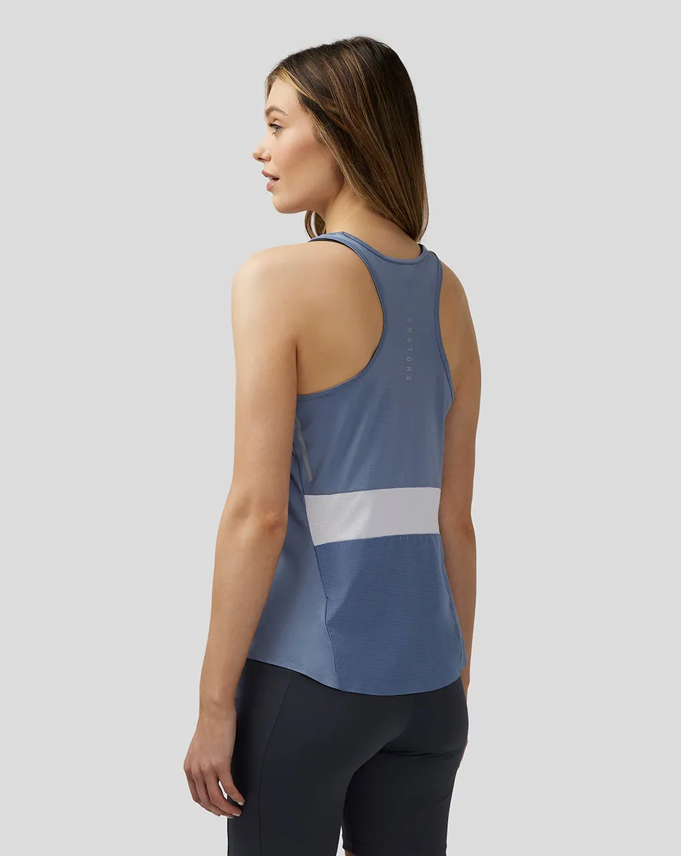 Women's Apex Lightweight Panelled Tank Top - Blue