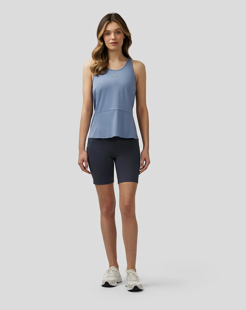 Women's Apex Lightweight Panelled Tank Top - Blue