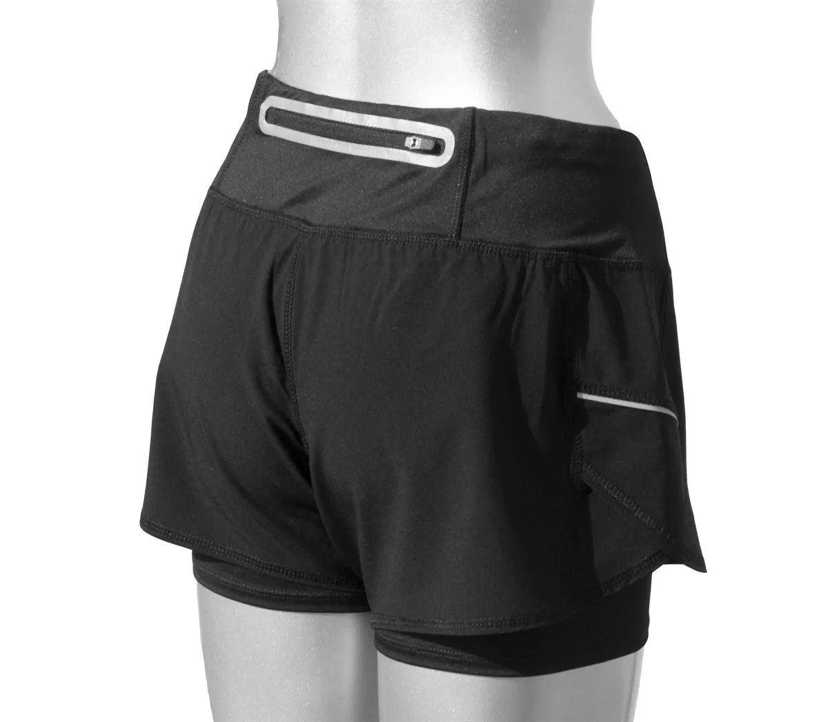 Women's Reflective 2-in-1 Shorts - Run Squared